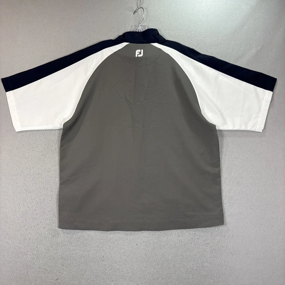 FJ Golf short-sleeve Wind Shirt ¼-zip pullover with zip pockets NWT Large Men